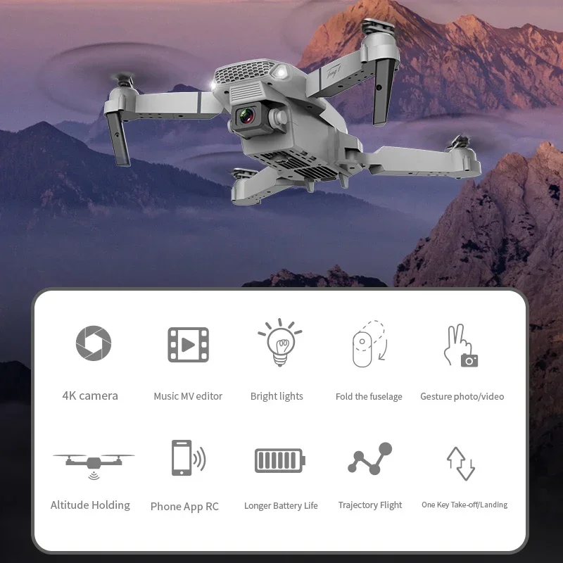 Drone Rc E88 Pro - Novo Drone E88 Pro WIFI FPV