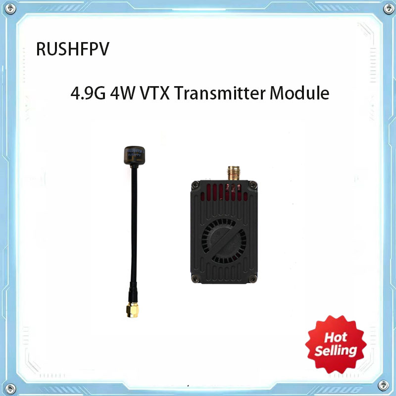 Vtx Video Transmitter - RUSHFPV 4.9GHz 4W VTX Módulo Transmissor