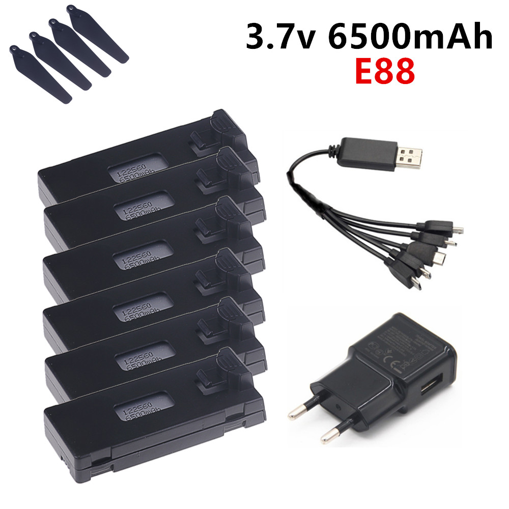 Drone Rc E88 Pro - Bateria lipo 3.7v 6500mah para e88