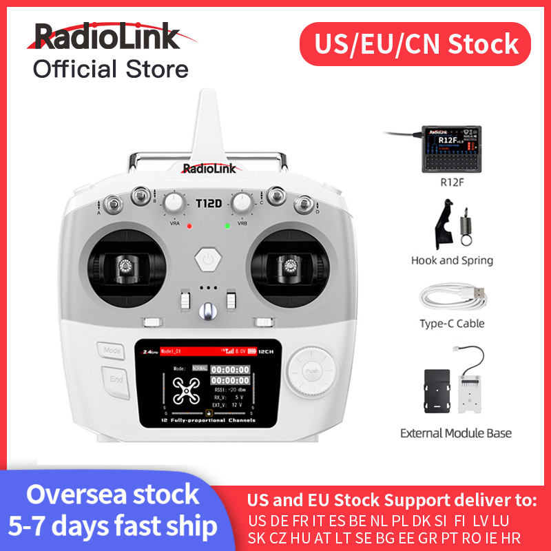 Drone Tech Rc - Radiolink T12D ELRS Transmissor de 12