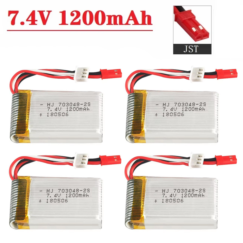 Drone Rc Leading - Bateria Lipo 2S 7,4V 1200mAh 703048