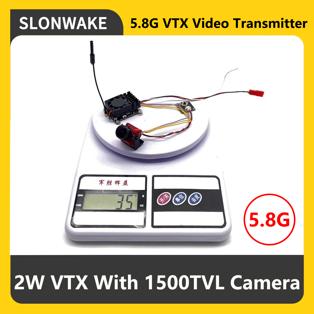 Rc Transmitter Drone - Transmissor FPV VTX SLONWAKE 5.8G 2000mW