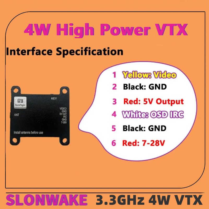 Transmissor de Vídeo VTX SLONW - Vtx Video Transmitter avaliação e preço