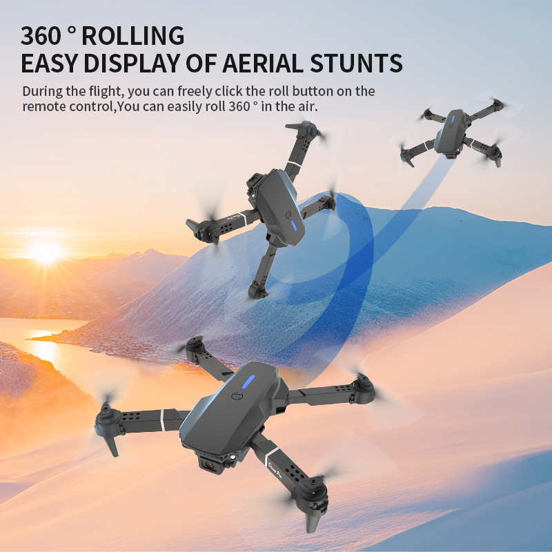 Drone Dobrável E88 Pro com Câm - Drone Rc E88 Pro avaliação e preço