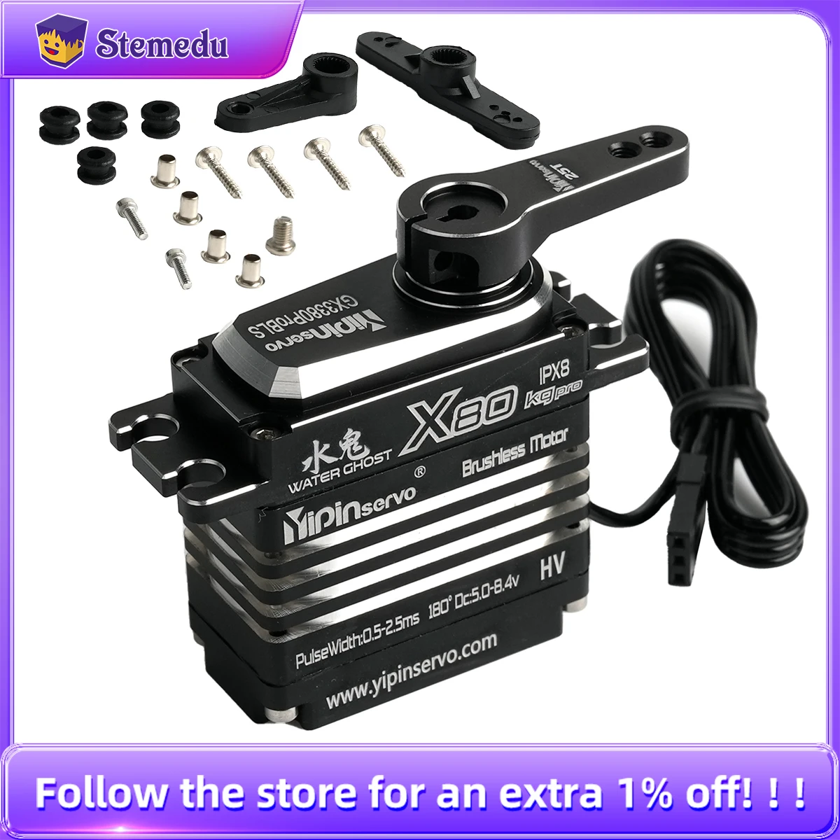 Servo motor digital de 80kg, t - Rc Car Servo avaliação e preço