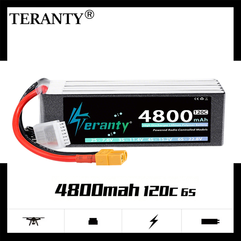Bateria Lipo TERANTY 6S 4800mA - Drone Rc Leading avaliação e preço