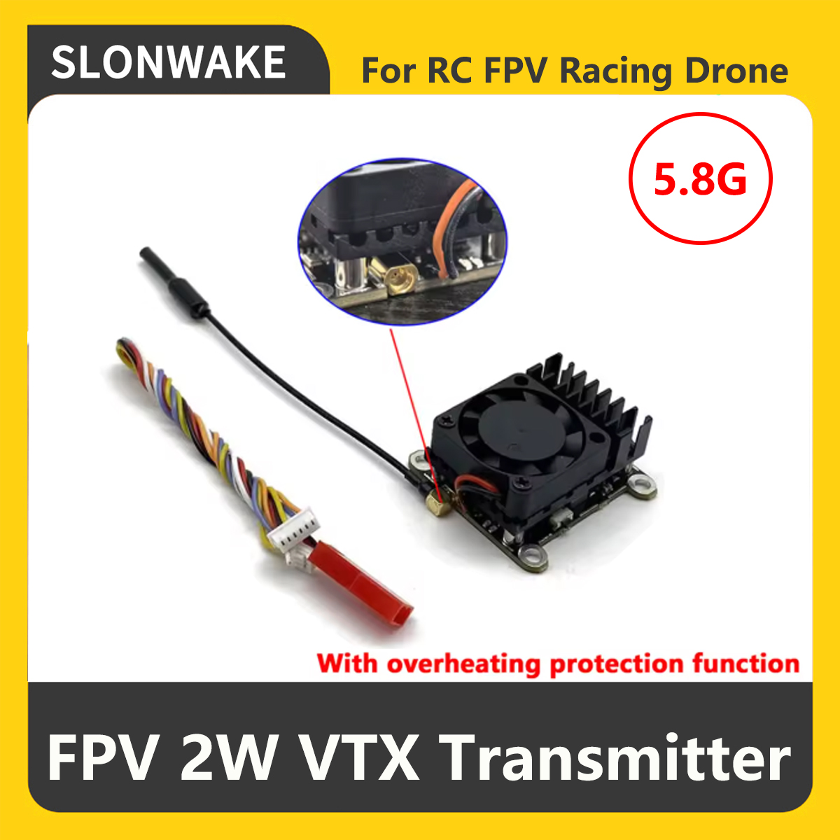 Transmissor FPV VTX SLONWAKE 5 - Rc Transmitter Drone avaliação e preço