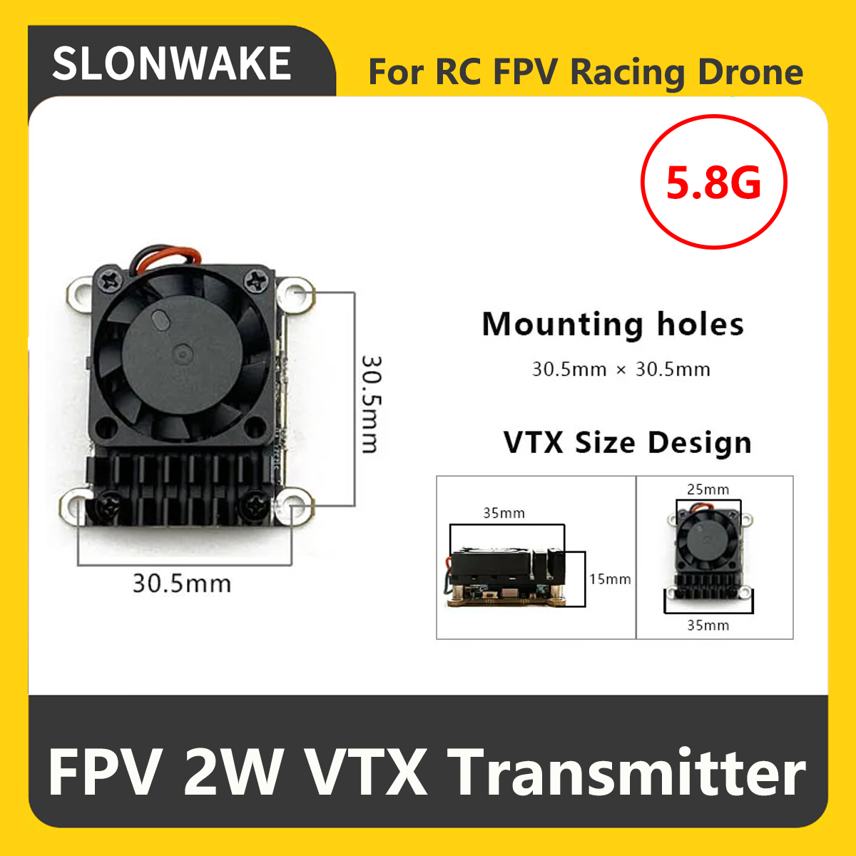 Transmissor FPV VTX SLONWAKE 5 - Rc Transmitter Drone avaliação e preço