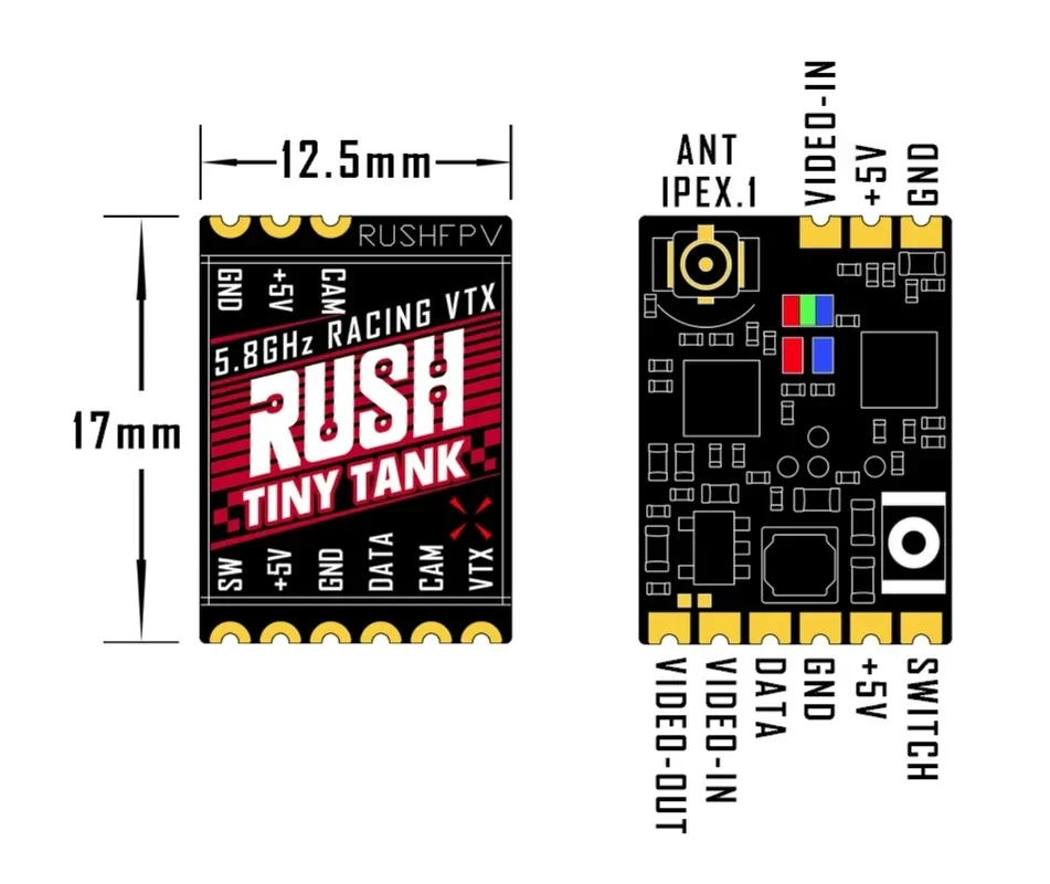RUSHFPV Tiny Tank VTX 5.8GHz 3 - Vtx Video Transmitter avaliação e preço