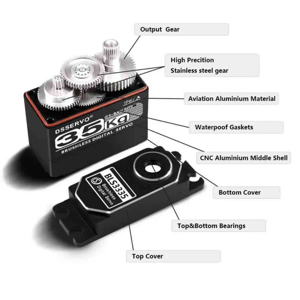 35kg bls3335 servo motor digit - Rc Car Servo avaliação e preço