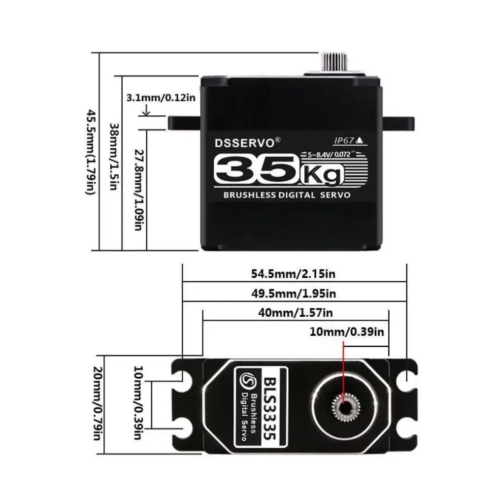 35kg bls3335 servo motor digit - Rc Car Servo avaliação e preço