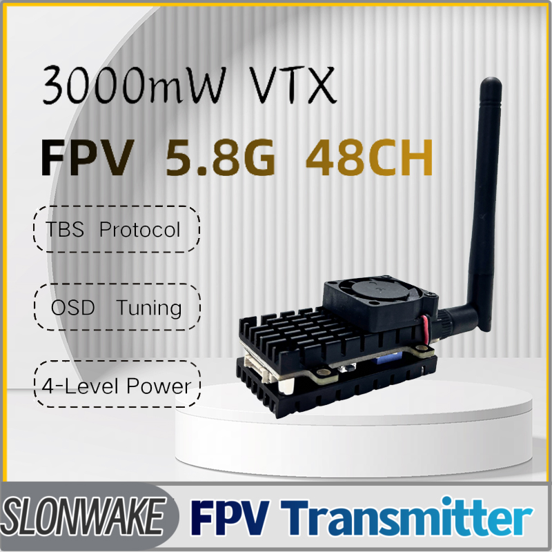 SLONWAKE 5.8G 3000mW Simulação - Vtx Video Transmitter avaliação e preço