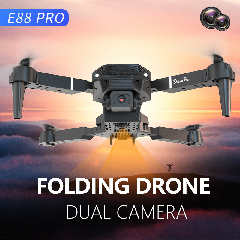 Drone E88 Pro Mini com Câmera  - Drone Rc E88 Pro avaliação e preço