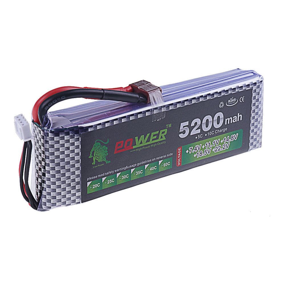 Bateria lipo 3s 11.1v 5200mah  - Drone Rc Leading avaliação e preço