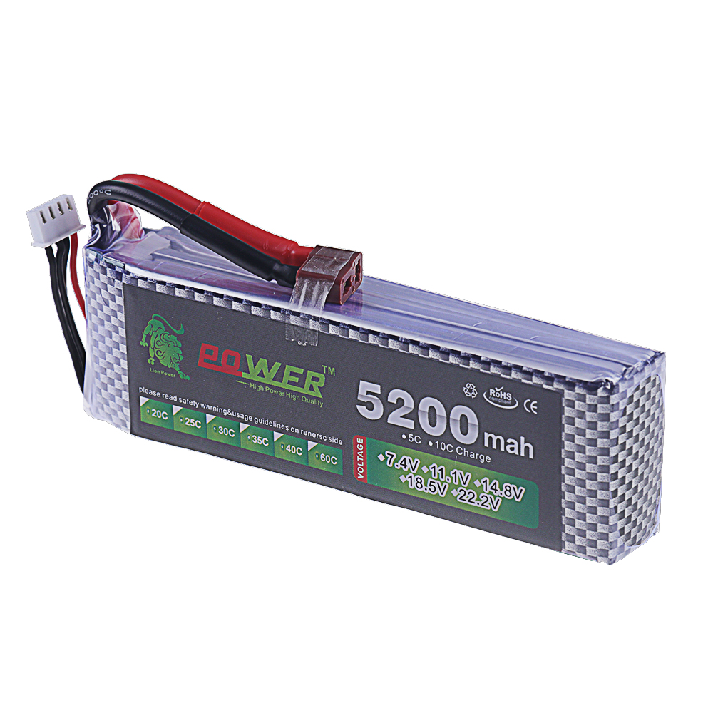 Bateria lipo 3s 11.1v 5200mah  - Drone Rc Leading avaliação e preço