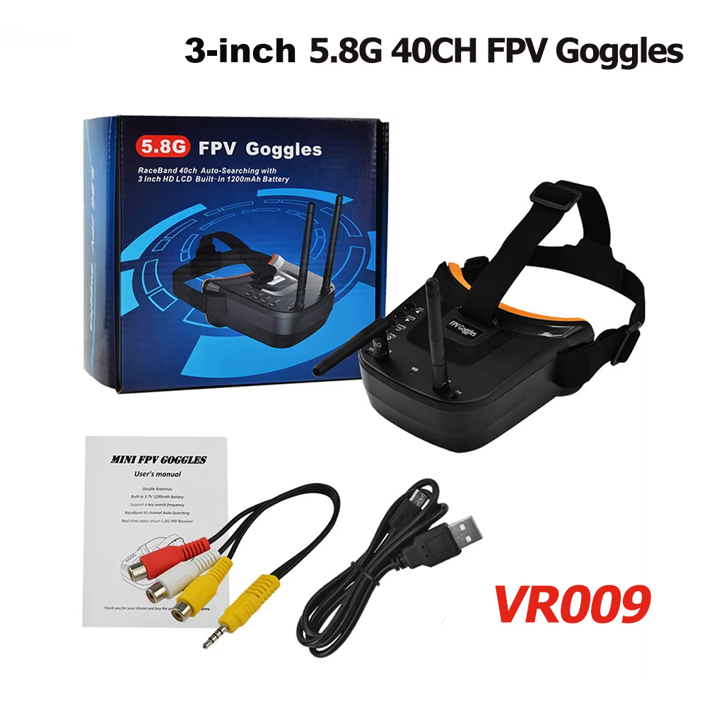 VR009 FPV Óculos de Vídeo 3 Po - Drone Rc Leading avaliação e preço